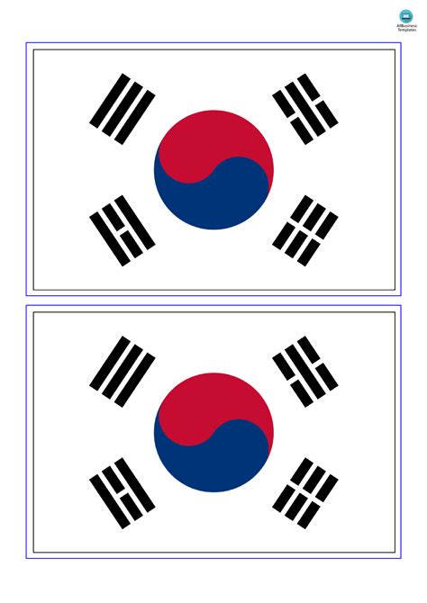 Korea Flag Template at Edward Criss blog