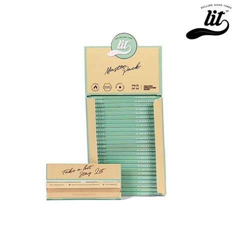 LIT Master Pack Ultra Thin Rolling Paper-Brown | HighJack India