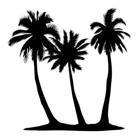 Palm tree silhouette png Images - Free Download on Freepik