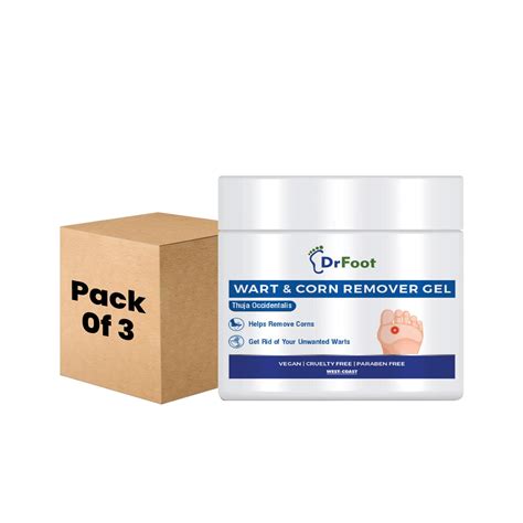 Buy Pack of 3: Wart & Corn Remover Gel with Natural Thuja – Drfootin