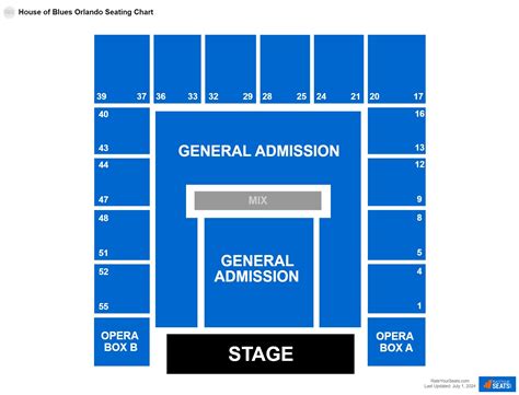 Capacity Of House Of Blues Orlando