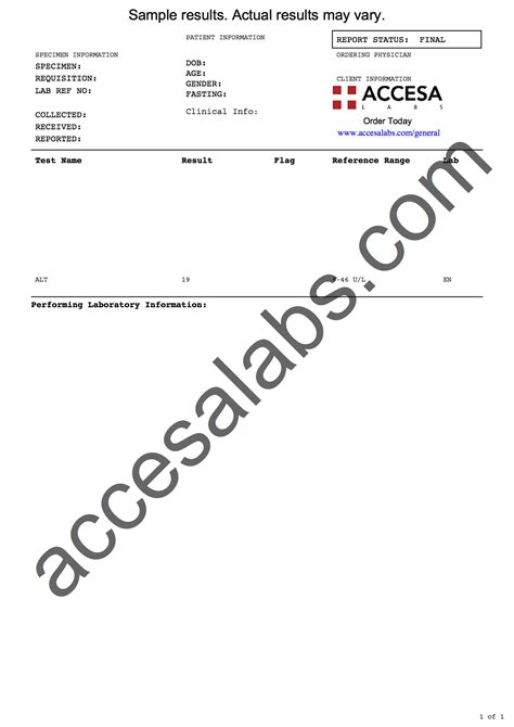 ALT Blood Test - ALT Lab Test Near You | Accesa Labs