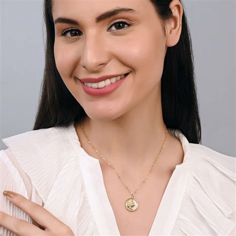 Buy Accessorize London Womens Gold Moonstone Circle Leaf Pendant ...