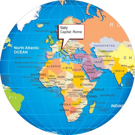 Latitude Of Italy