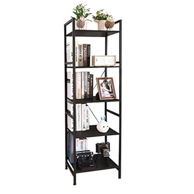 Buy OGCAU Bookcase and Bookshelf 5 Tier Display Shelf, Industrial ...