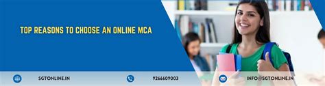 Top Reasons to Choose an Online MCA | SGT Online University