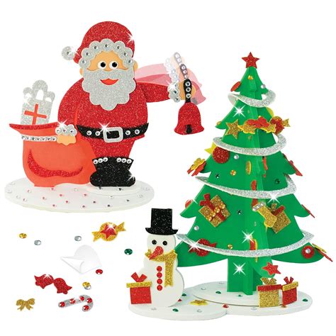 Buy Imagimake Christmas Craft Kit - 3D Santaclaus, Sparkling Christmas ...