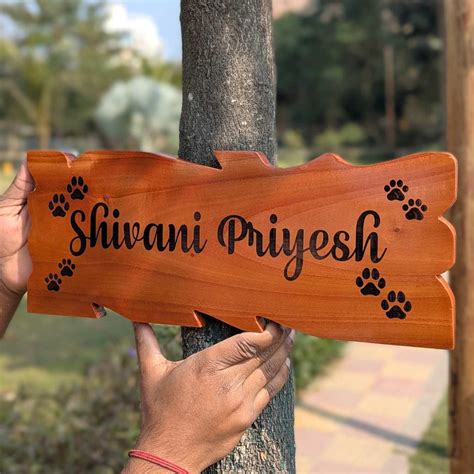 Ornate Carved Mahogany Wood Home Nameplate | Decorative Wood Sign ...