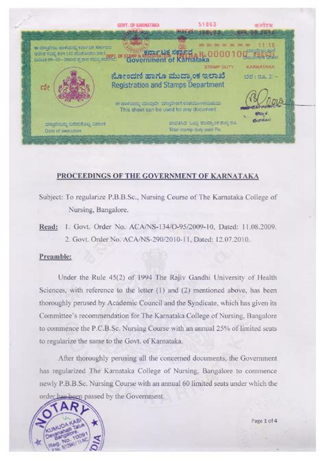 GOK-PB-BSC Nursing Course Regularization Document - 2010 - Studocu