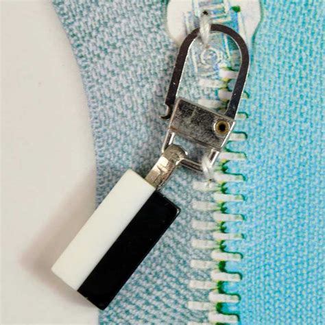 Tirette de fermeture éclair Noir et blanc - A&A Patrons