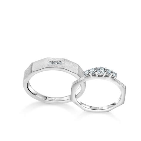 Platinum Love Bands Diamond Couple Rings JL PT 1258