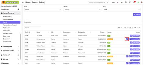 How to generate Payroll for Staff members? - Smart School : School ...