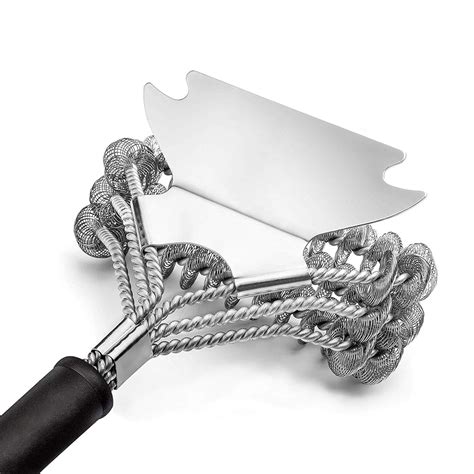 Grill Brush Bristle Free - Best Safe BBQ Cleaner with Extra Wide ...