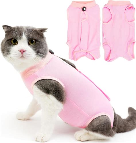 Cat Recovery Suit for Abdominal Wounds or Skin Diseases,Kitten Onesie for Cats After Surgery ...