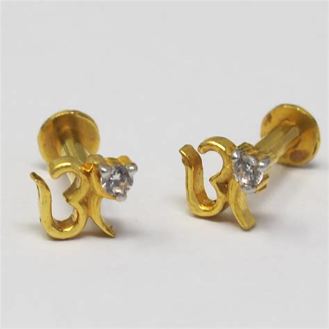 Buy Om Nose pin in Kerala, India | Chungath Jewellery Online - Rs. 5,866.00