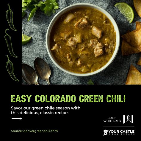 Colorado Green Chili Recipe | Denver Real Estate Agent