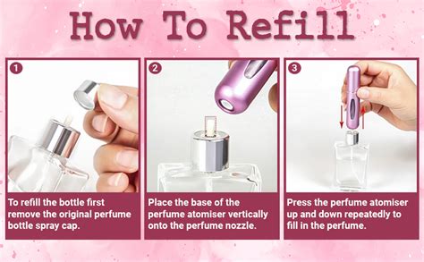 HGC Perfume Refill Bottle - Durable Leak-Proof Dispenser, Easy to Use ...