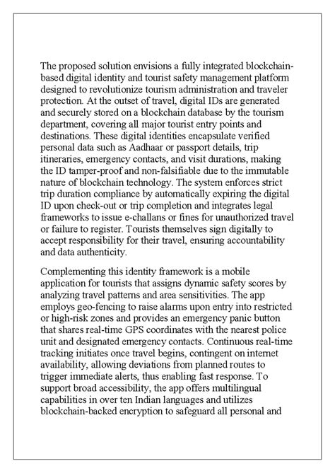 Blockchain-Based Digital Identity & Safety Management for Tourism - Studocu