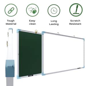 GOSHU Alpha Board Non Magnetic 2 feet x2 feet Double Sided White Board ...