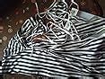 Buy Xs and Os Women's Stripe Satin Nightwear Robe Mid Thigh Length ...