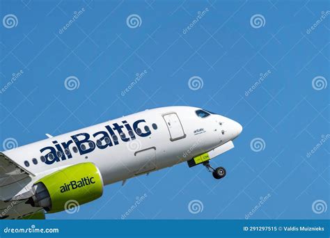 Marupe, Latvia - August 4, 2023 - Latvian AirBaltic Airplanes Rises ...