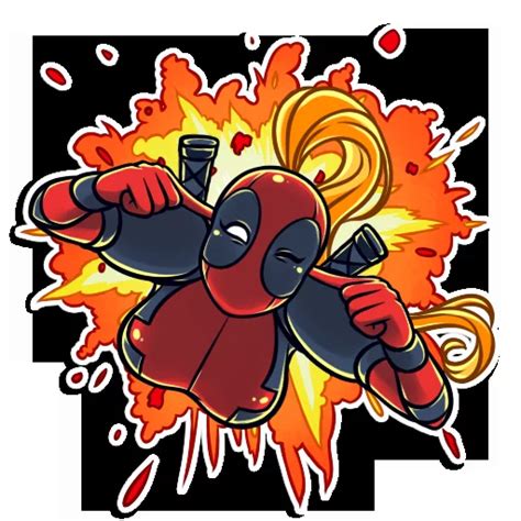 Lady Deadpool Telegram stickers