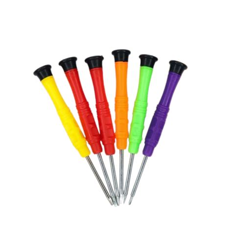 Generic: 6pcs Precision Mini Screwdriver Set (Plastic Handle)