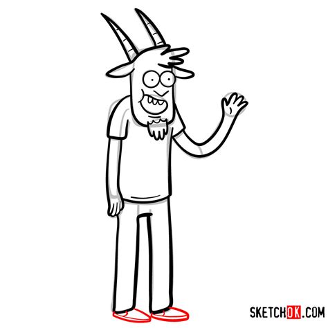 How to Draw Thomas: Regular Show Goat Intern Guide