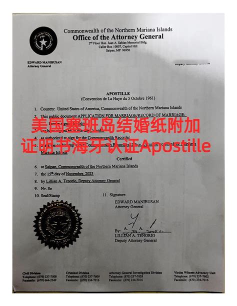 美国塞班岛结婚证公证及中国驻加州洛杉矶领馆认证 - 哔哩哔哩