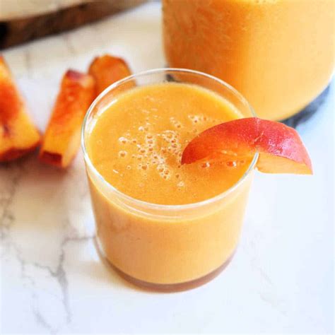 Peach Juice Recipe In A Blender (Peach Nectar) - Delightful Mom Food