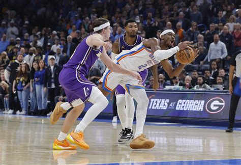 OKC Thunder vs Los Angeles Lakers Starting Lineups and Depth Charts For ...