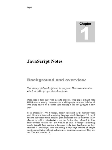 Image result for JavaScript Notes for Practice PDF