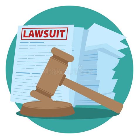 Cartoon Clip Art Lawsuit Gavel Stock Vector - Illustration of attorney ...