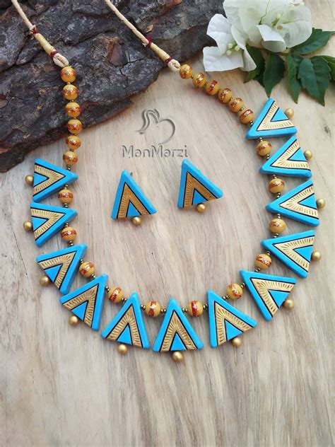 Handcrafted Ethnic Terracotta Jewellery Set - handcrafted Jewellery ...