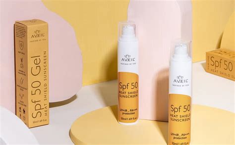 AVEIL Heat Shield Gel Sunscreen SPF 50 | Normal, Oily or Acne Prone ...