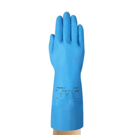 37501085 Ansell | Ansell AlphaTec 37-501 Blue Nitrile Chemical ...