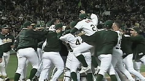 KC@OAK: King, Korach call A's 20-straight win | 09/04/2002 | Athletics