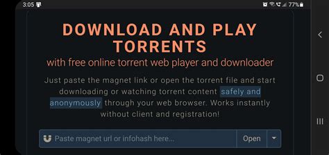 how to stream torrent without downloading on android