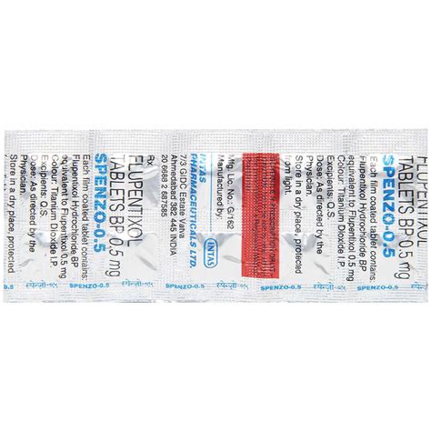 Spenzo 0.5 Tablet | Uses, Side Effects, Price | Apollo Pharmacy