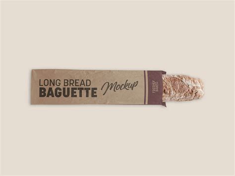 French Baguette Bread Mockup | Free PSD Templates