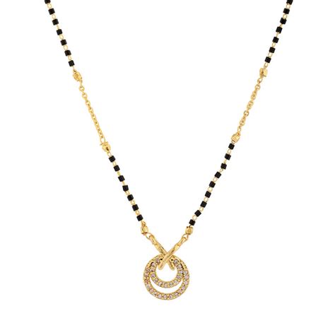 Gold Essentials Bond of Love American Diamond Mangalsutra – VOYLLA