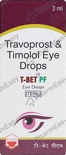 T Bet Pf Bottle Of 3ml Eye Drops: Uses, Side Effects, Price & Dosage ...