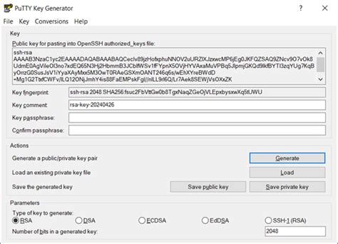Image result for Putty SSH Keygen