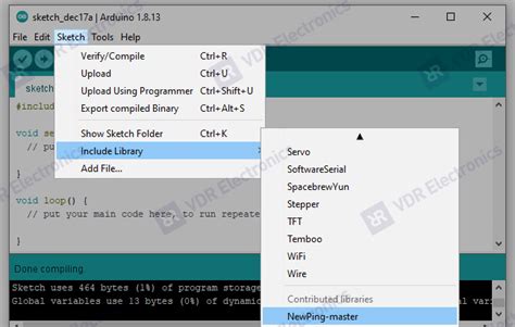 How to Download NewPing Library in Arduino 的图像结果