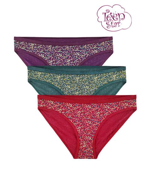 Buy Bodycare 100% cotton Teenager Panties in Pack of 3-T-918-Assorted ...
