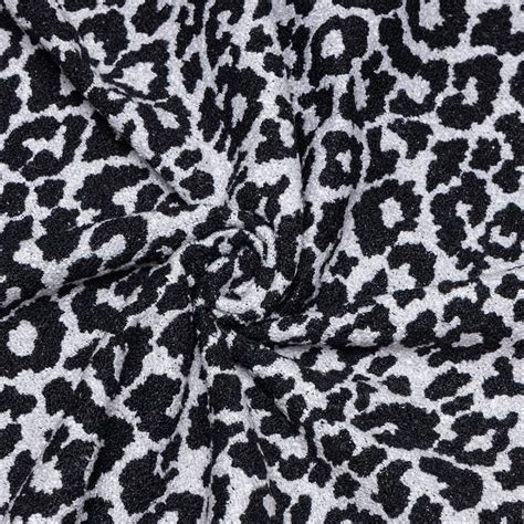Polyester Black Leopard Yarn Dyed Upholstery - KP01A0011 – Ishardass ...