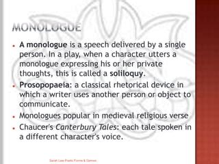 Image result for Features of Dramatic Monologue