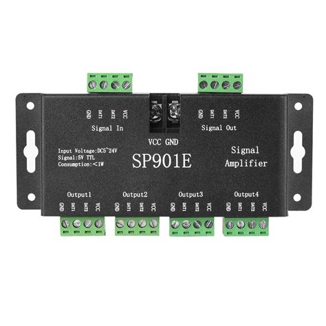 BTF-LIGHTING SP901E WS2812B WS2811 SPI Signal Amplifier Repeater for ...