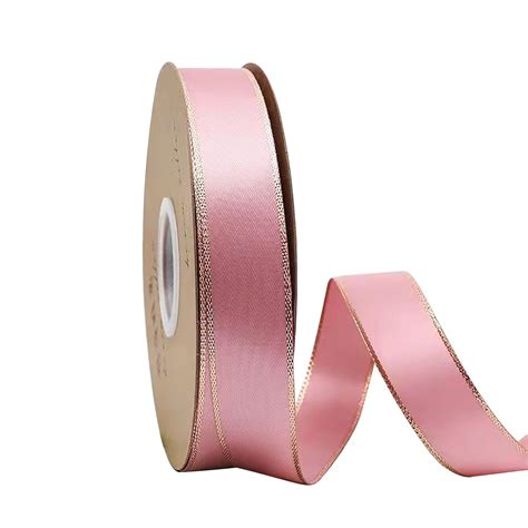 Gifts Under 10 Dollars 1" Double Gold Edged Wired Sheer Organza Ribbon ...