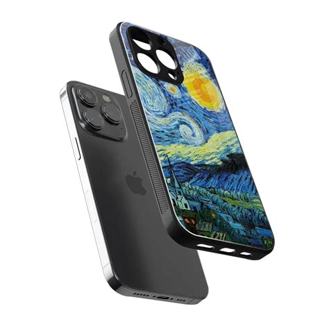 Starry night Phone Case for Iphone 16 Pro | Glass Case – Boujee